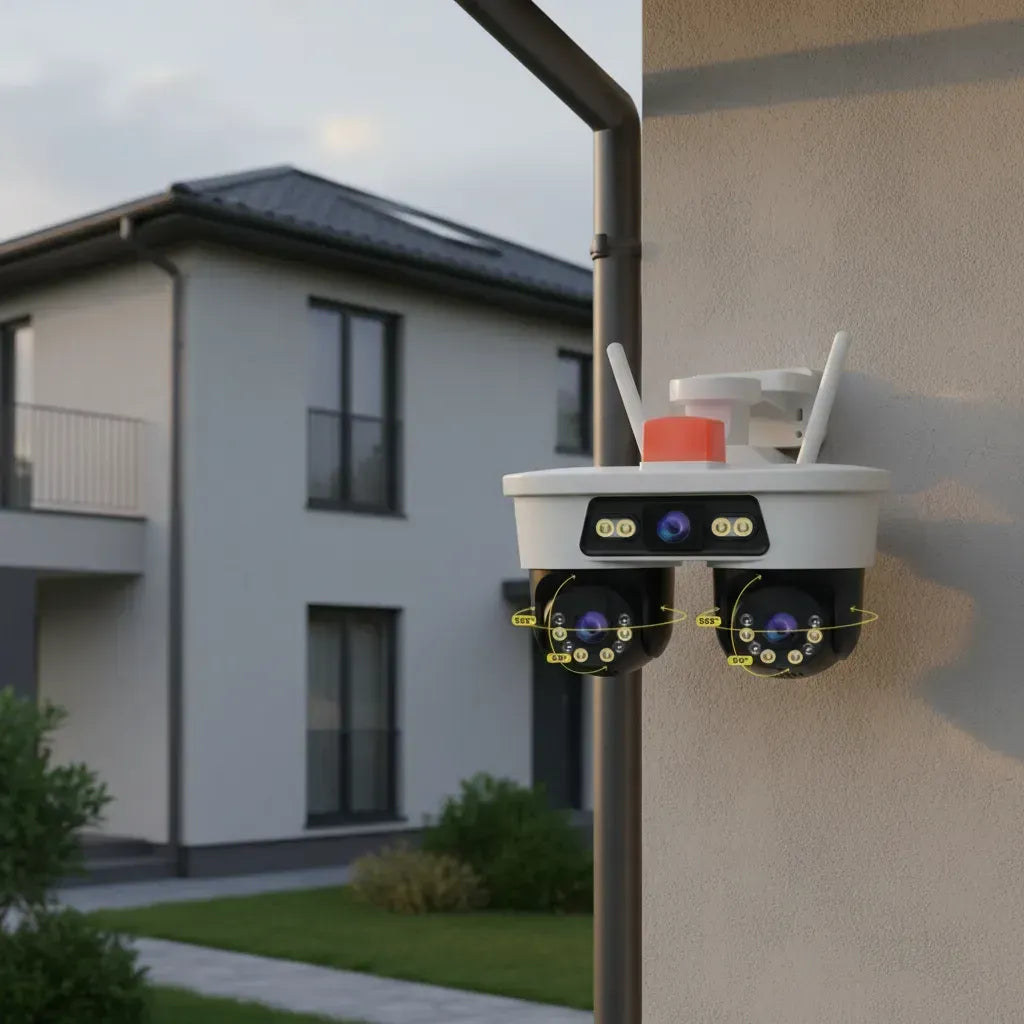 Camara de seguridad jortan8 Dobletriple lente