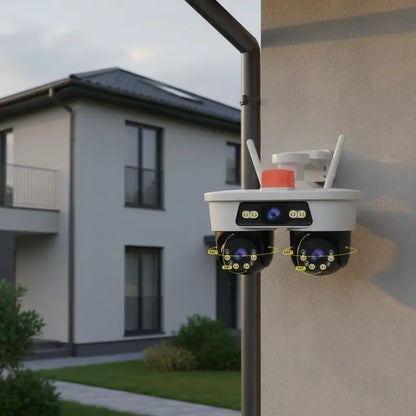 Camara de seguridad jortan8 Dobletriple lente