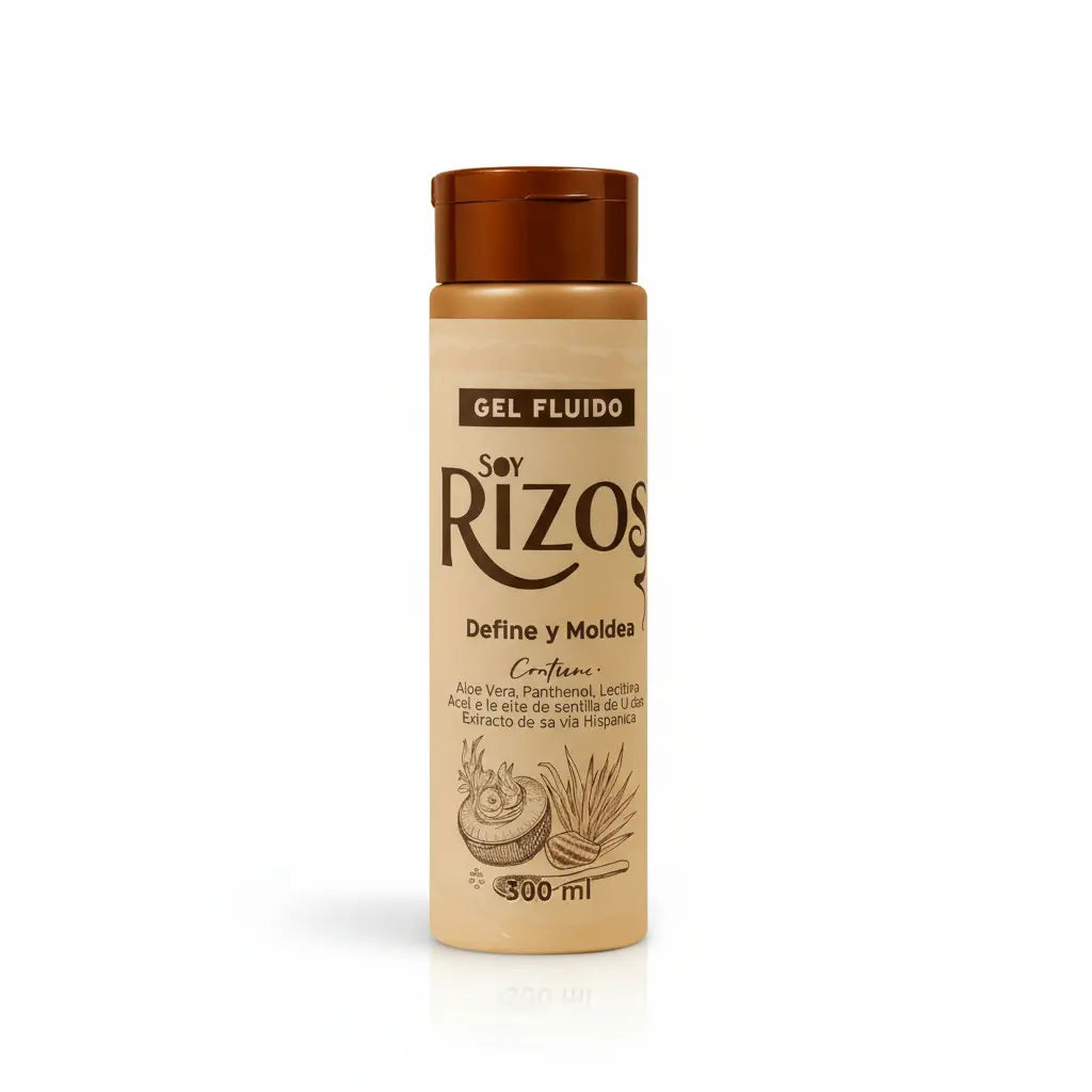 Gel Fluido – Rizos definidos, largos y radiantes  300 ML soy rizos