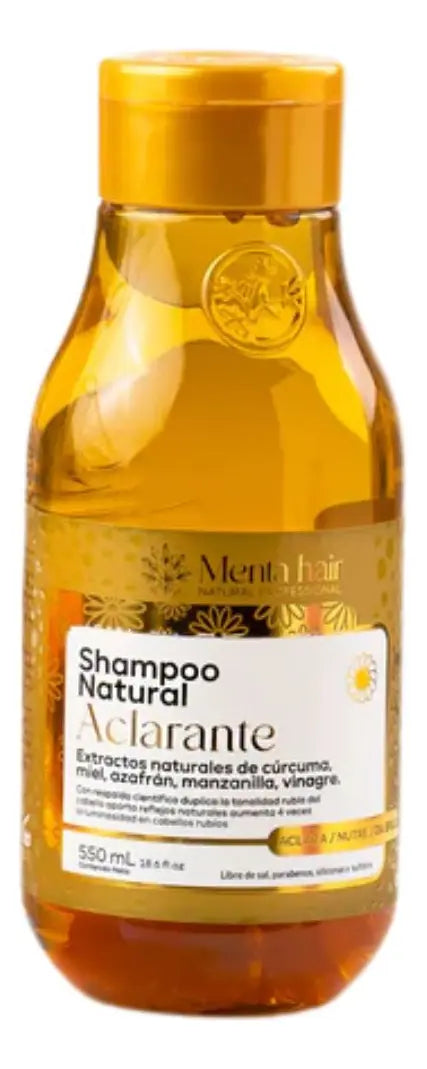 Shampoo Aclarante natural  550 ml  Menta Hair