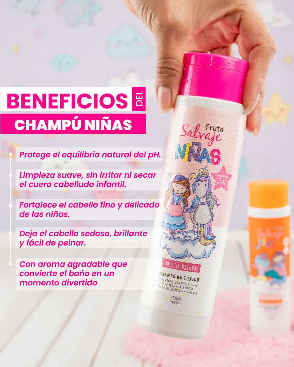Shampoo fantasía natural niñas Fruto Salvaje