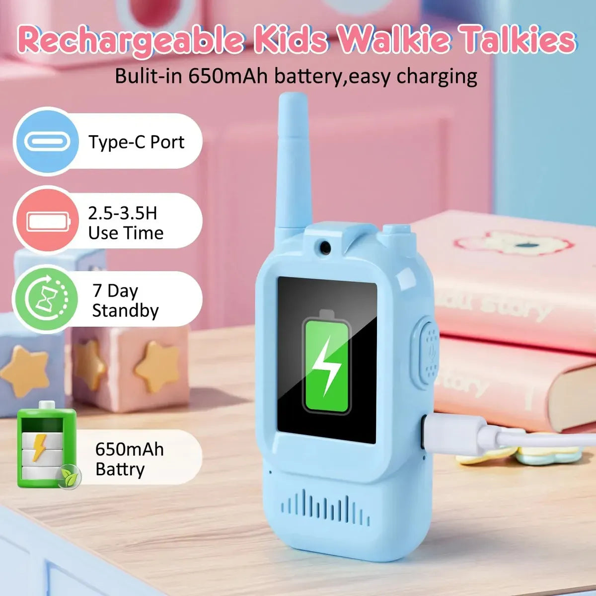 Video Para Niños Con Cámara, Walkie Talkie