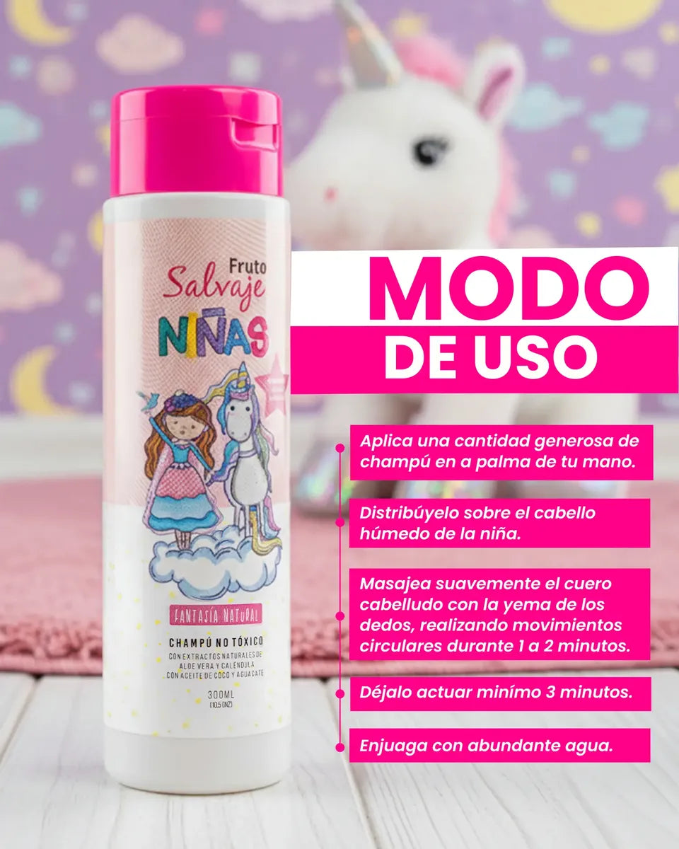Shampoo fantasía natural niñas Fruto Salvaje