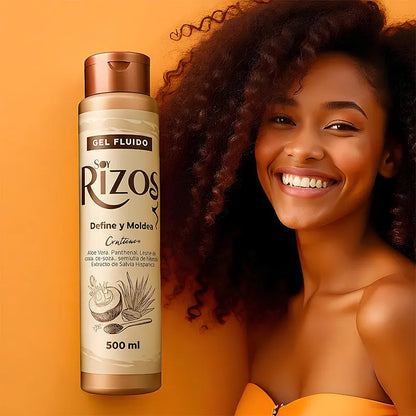 Gel Fluido - rizos  Definición Control Y Brillo 500 ML soy rizos