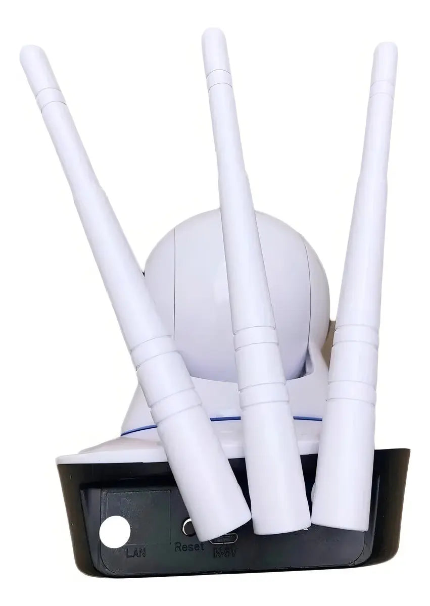 Cámara Seguridad Ip 360° Hd Onvif Camara Wifi Cctv Color Blanco V380