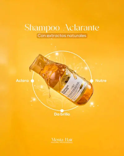 Shampoo Aclarante natural  550 ml  Menta Hair