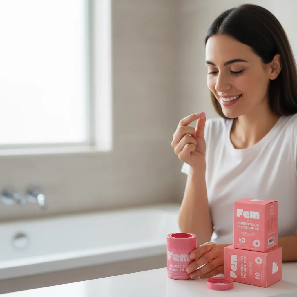 PROBIÓTICOS VAGINALES PARA MUJERES ×60 MASTICABLES FEM