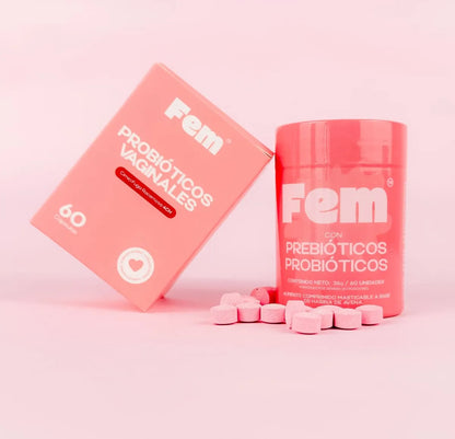 PROBIÓTICOS VAGINALES PARA MUJERES ×60 MASTICABLES FEM