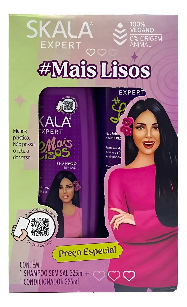 Kit Skala Shampoo Y Acondicionador Mais Lisos