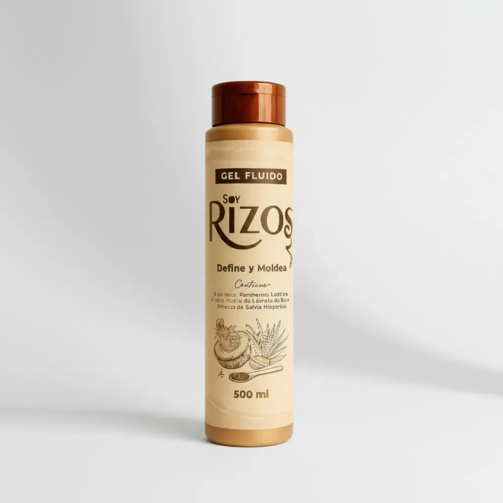 Gel Fluido - rizos  Definición Control Y Brillo 500 ML soy rizos