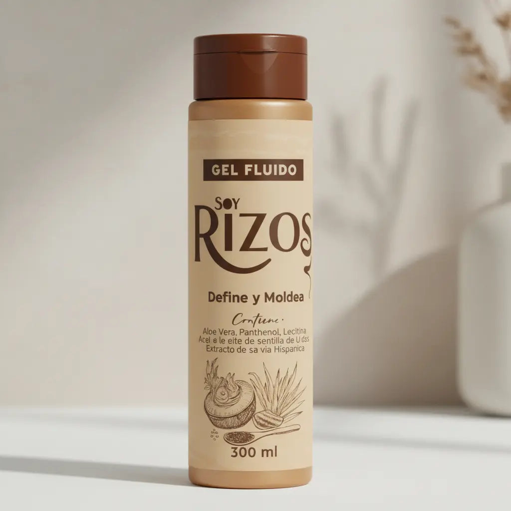 Gel Fluido – Rizos definidos, largos y radiantes  300 ML soy rizos
