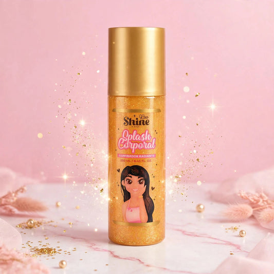 SPLASH CORPORAL DORADO 250 ML GLOW SHINE BY YAJA