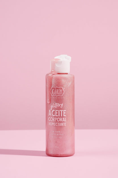Aceite corporal glittery Girly