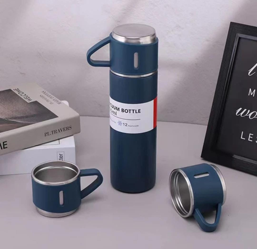Termos vacuum flask set  térmicos con pocillo