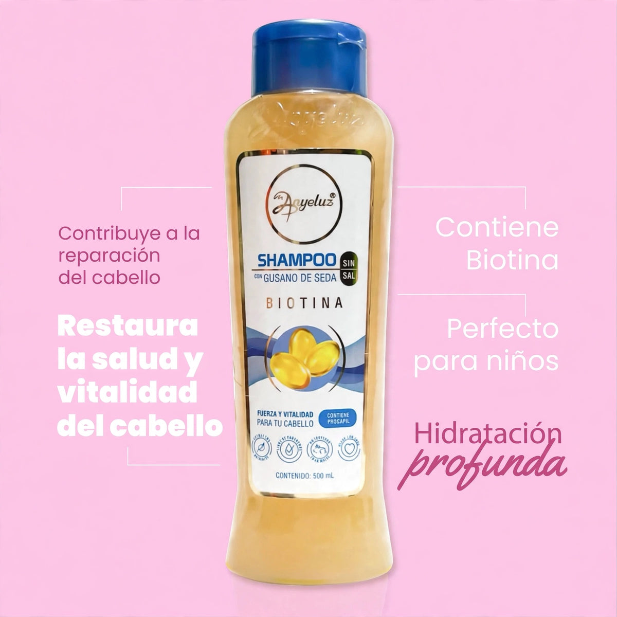 Shampoo gusano de seda Anyeluz