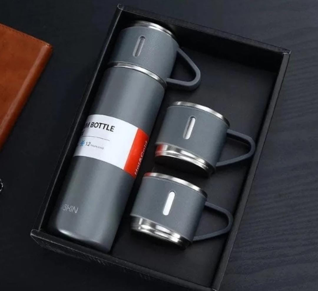 Termos vacuum flask set  térmicos con pocillo