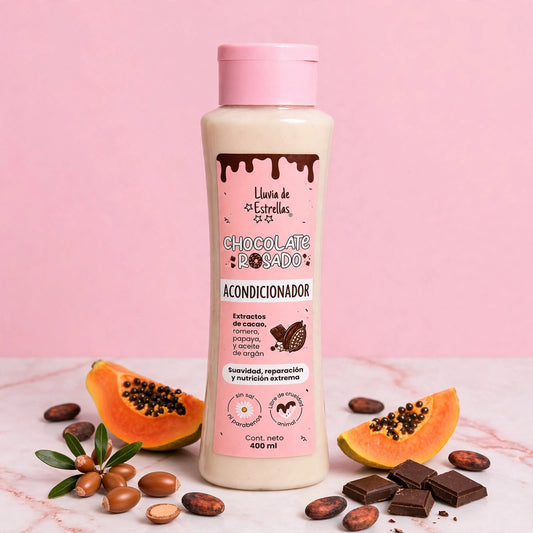 Acondicionador de chocolate rosado lluvia de estrellas 💫