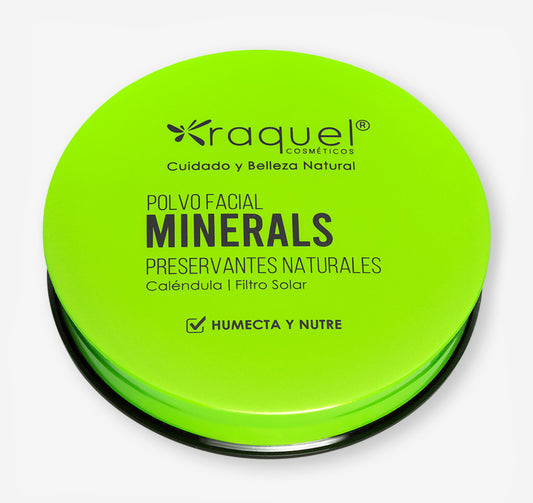 Polvo Compacto  traslúcido Minerals Con Caléndula Raquel