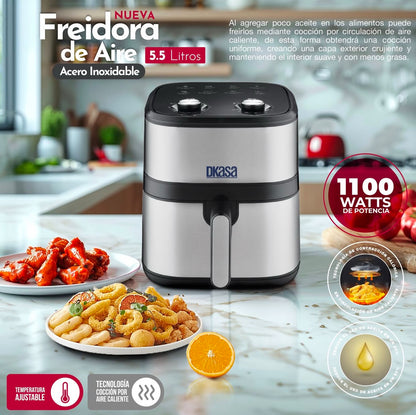 Freidora 5.5L Dkasa