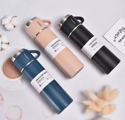 Termos vacuum flask set  térmicos con pocillo