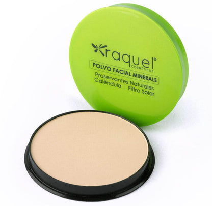 Polvo Compacto  traslúcido Minerals Con Caléndula Raquel