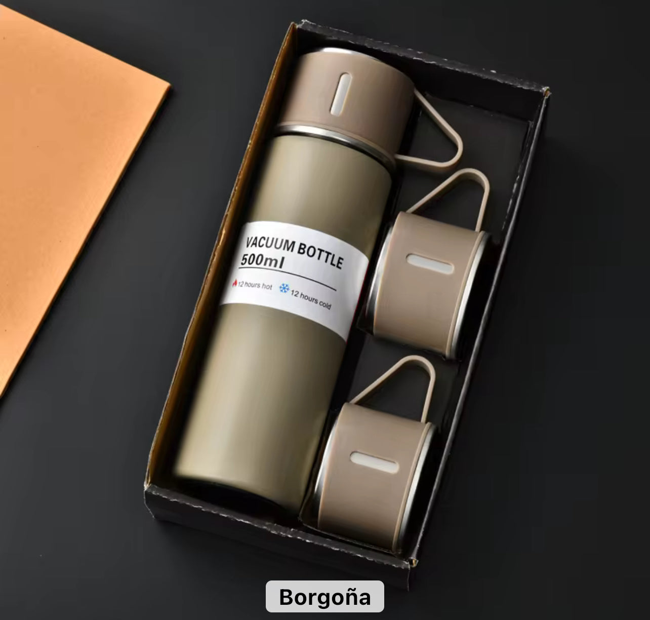 Termos vacuum flask set  térmicos con pocillo
