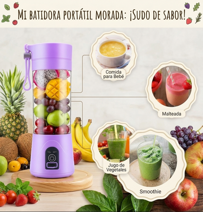 MINI LICUADORA PORTATIL 380 ML  N0:HM-03
