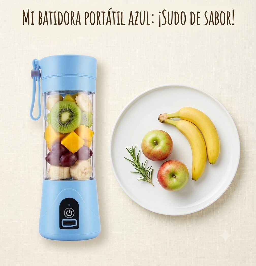 MINI LICUADORA PORTATIL 380 ML  N0:HM-03