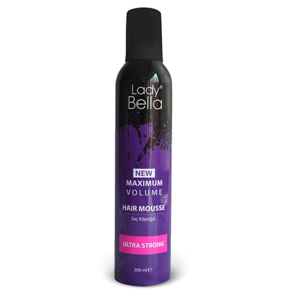 Espuma Para El Cabello HAIR MOUSSE LADY BELLA MAXIMUM VOLUME  300 ML