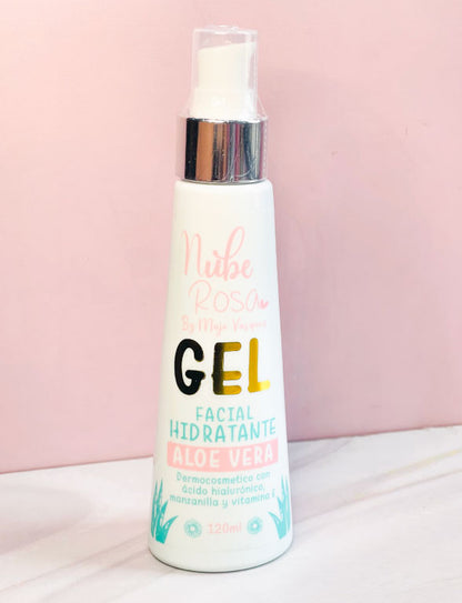 GEL FACIAL HIDRATANTE DE ALOE VERA  NUBE ROSA🩷