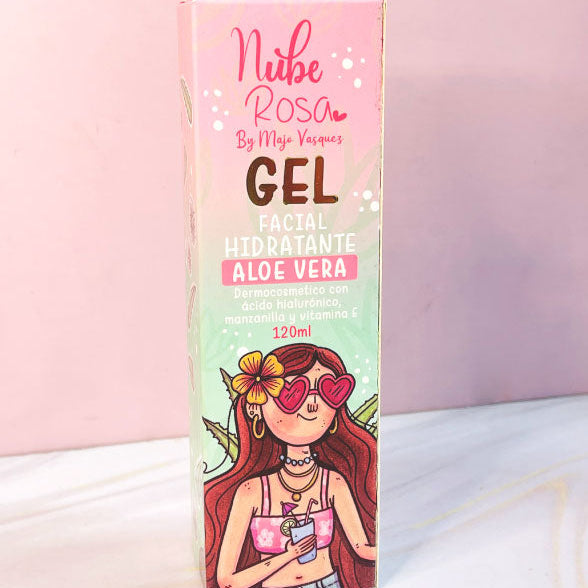 GEL FACIAL HIDRATANTE DE ALOE VERA  NUBE ROSA🩷