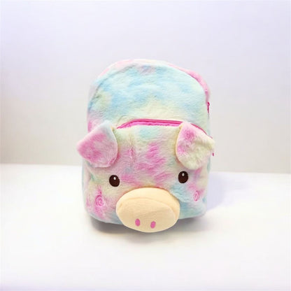 Bolso Mochila de peluche diseño 🐷