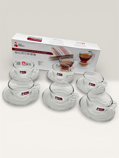 Set de pocillo trasparente ×6