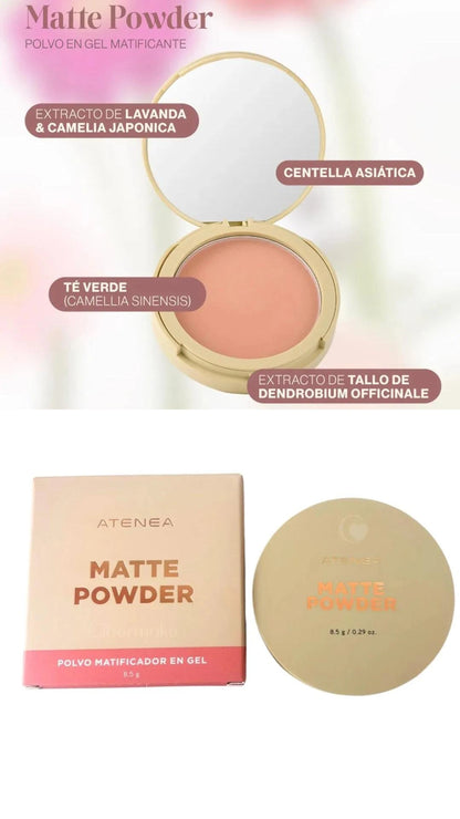 Polvo matificante en gel Atenea