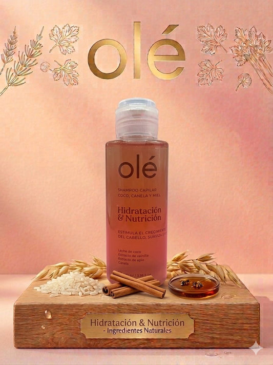 Mini Shampoo capilar coco , canela y miel olé