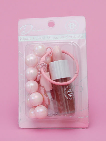Llavero Duo nude + mini gloss hidratante – Bloomshell