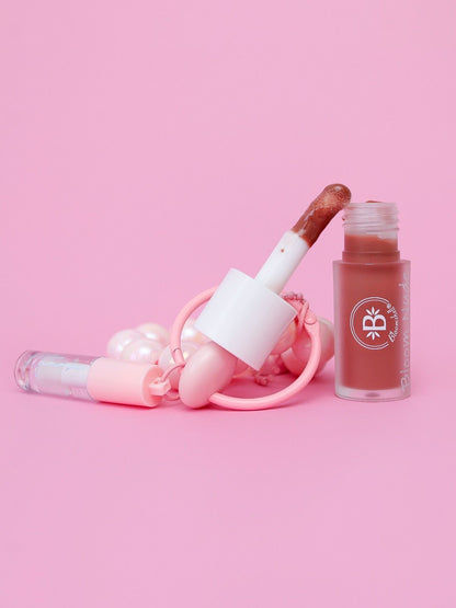Llavero Duo nude + mini gloss hidratante – Bloomshell