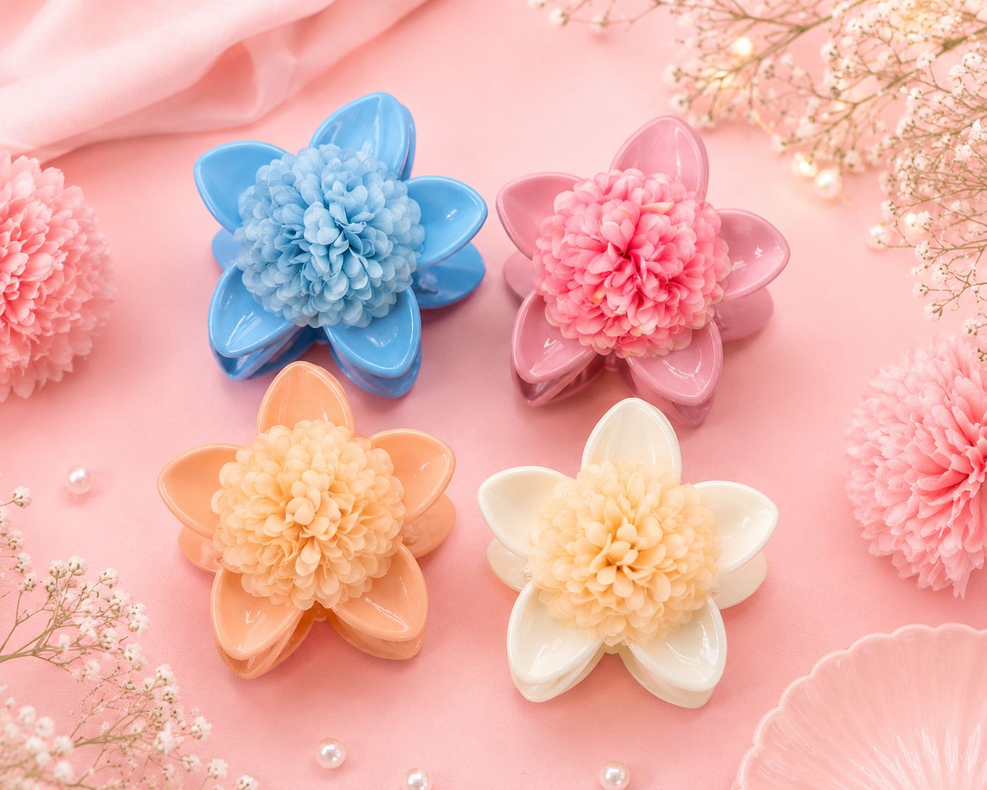 PINZAS PARA EL CABELLO FLORES 🌺🌺