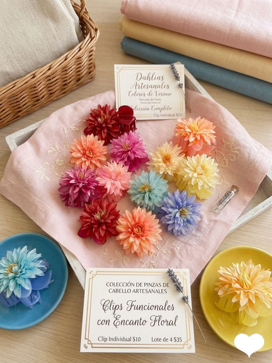 PINZAS PARA EL CABELLO FLORES 🌼 🌸