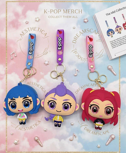 LLAVERO DE SILICONA GUERRERAS K-POP