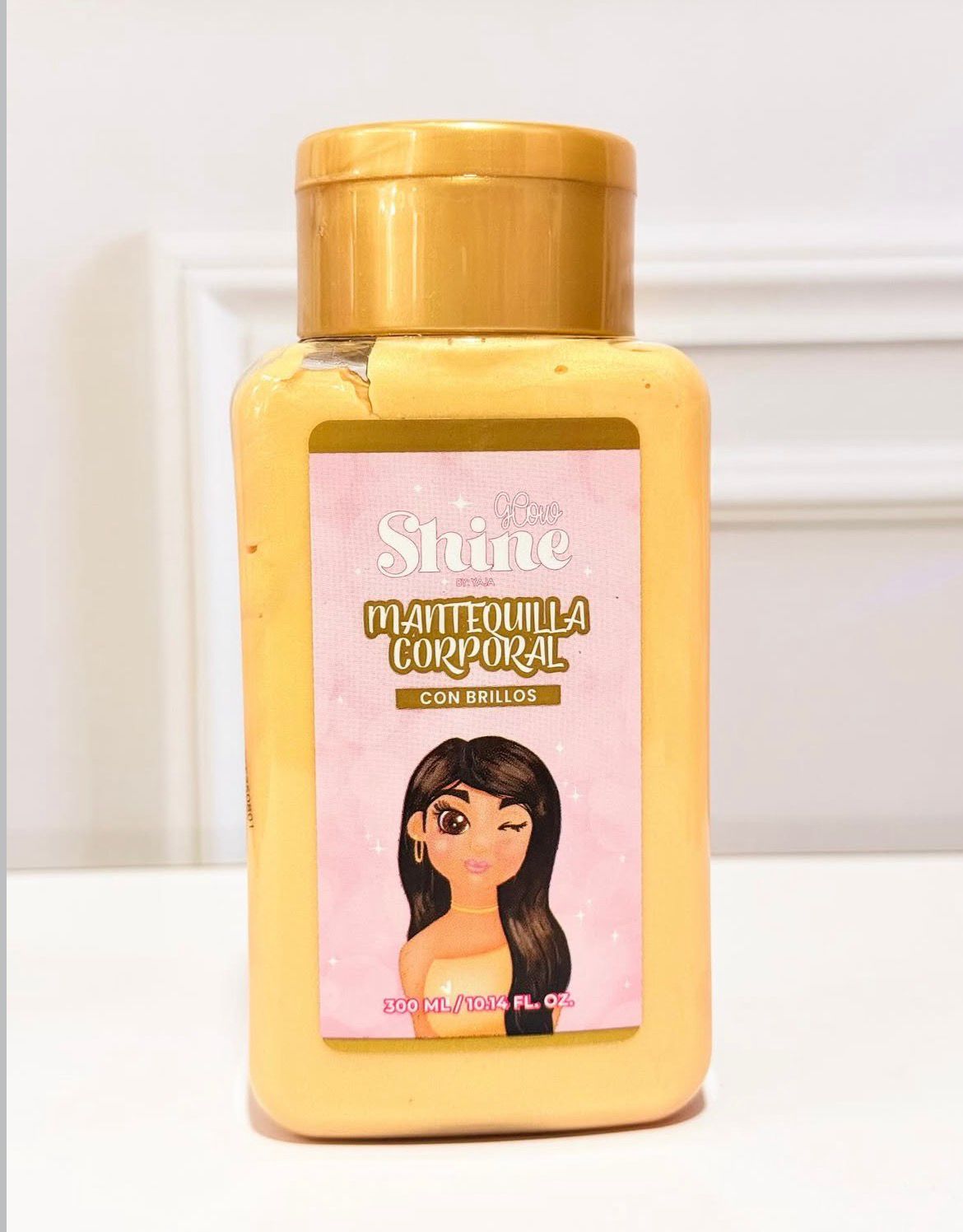 MANTEQUILLA CORPORAL CON BRILLO DORADA 💛