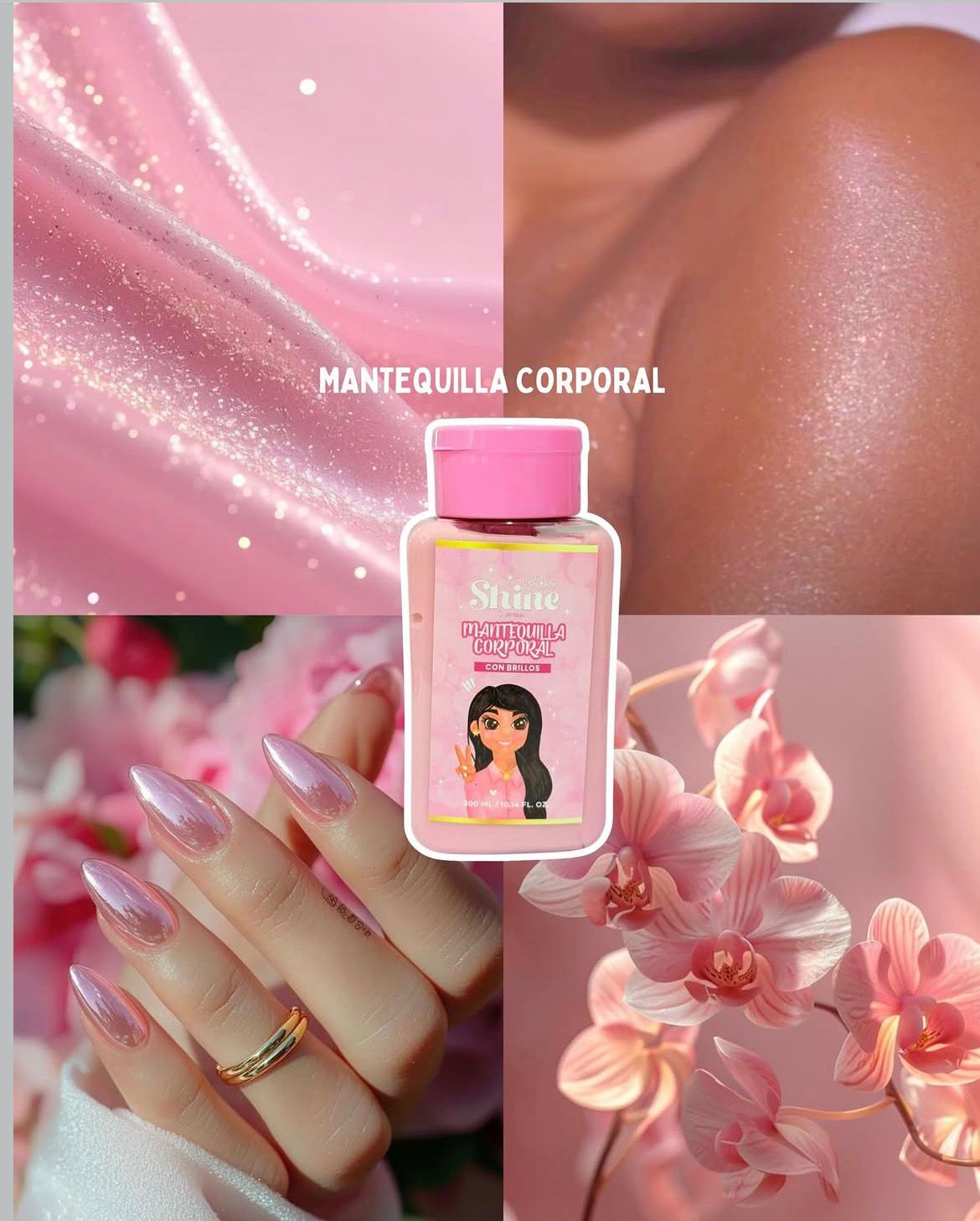 MANTEQUILLA  CORPORAL CON BRILLO ROSADA 🩷