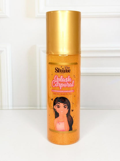 SPLASH CORPORAL DORADO 250 ML GLOW SHINE BY YAJA