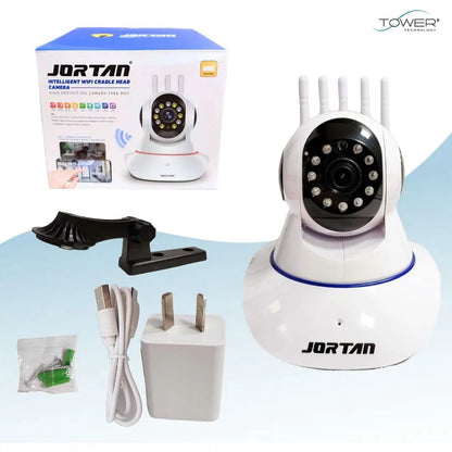 CAMARA DE SEGURIDAD IP WIFI INALAMBRICA HD 360 ° PANORAMICA JORTAN