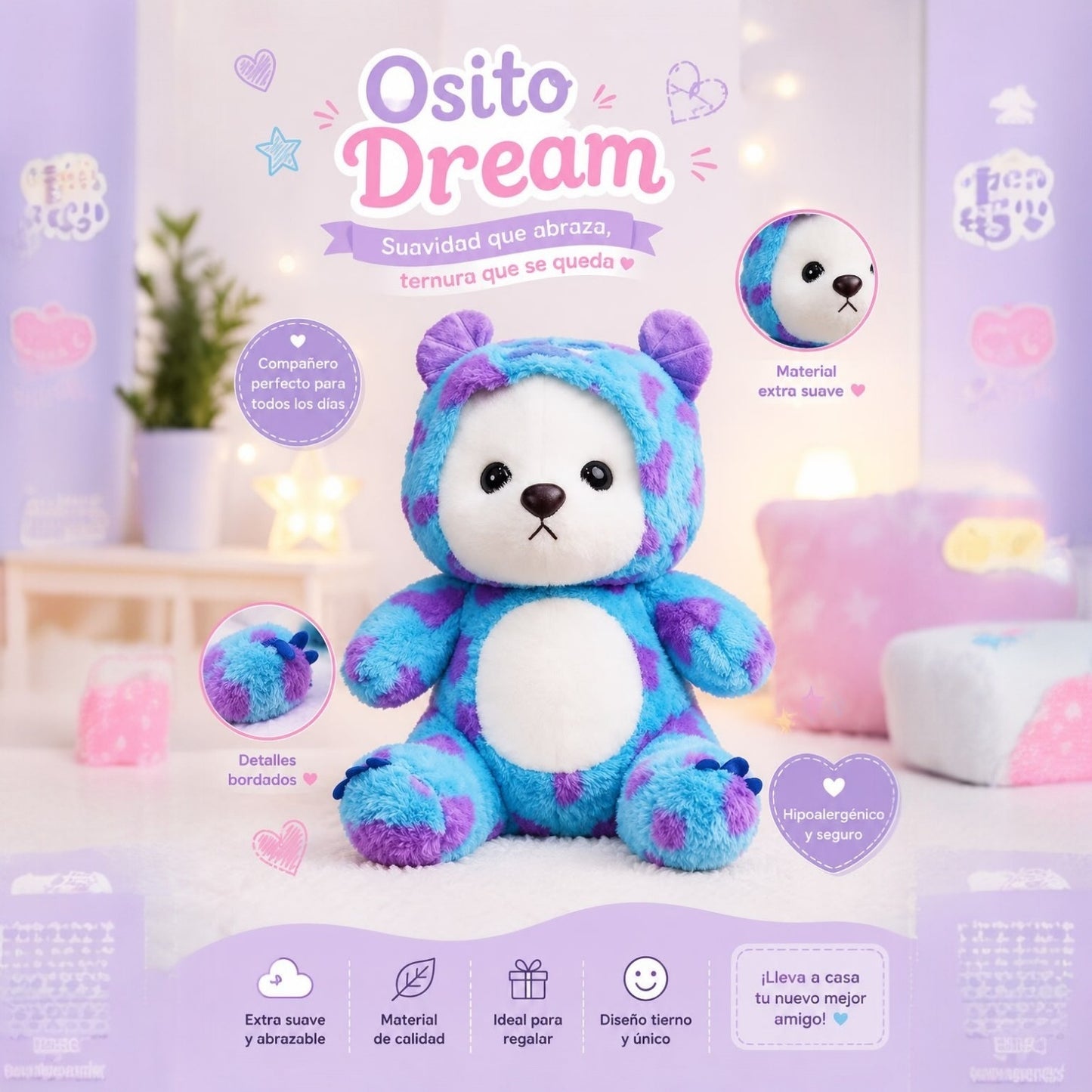PELUCHE CON COBIJA DREAM