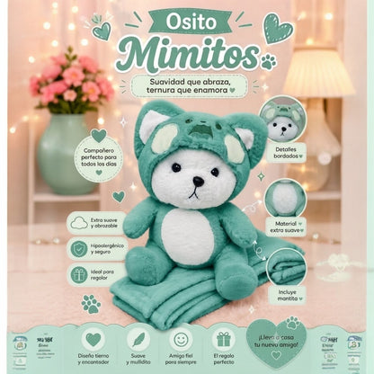 PELUCHE CON COBIJA MIMITOS🐻