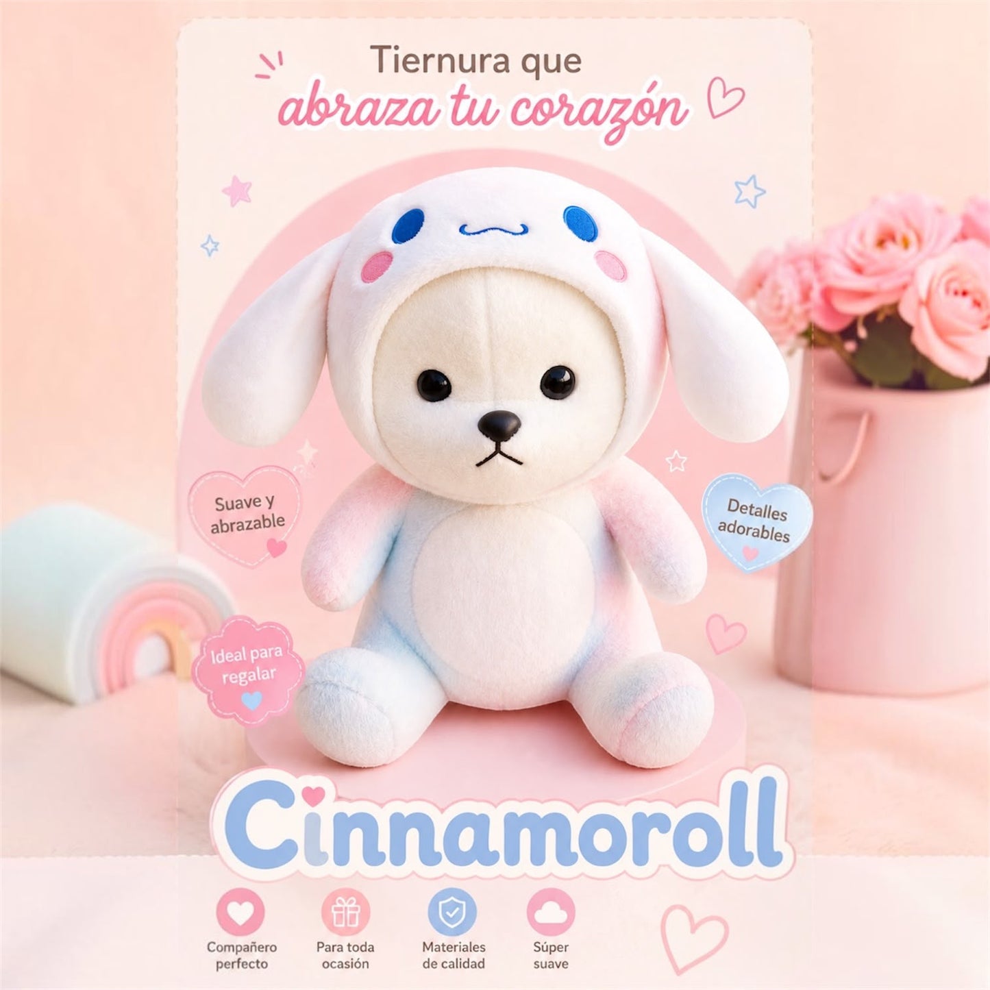 PELUCHE CON COBIJA CINNAMOROLL