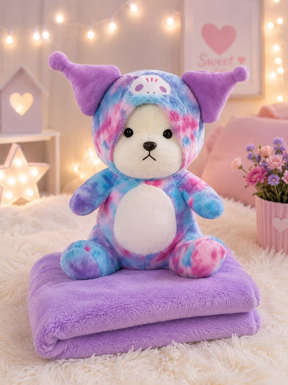 PELUCHE CON COBIJA ( Tie-dye ) KUROMI