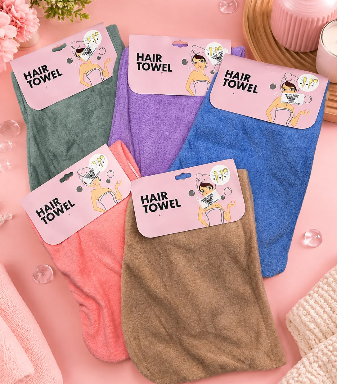 TOALLA PARA EL CABELLO  HAIR TOWEL