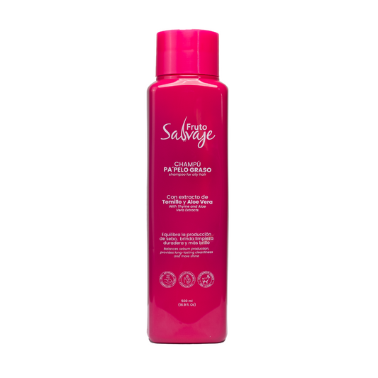 Chamooo pelo graso 500ml Fruto Salvaje